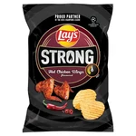 Lay's Max Strong Chipsy ziemniaczane karbowane o smaku ognistych skrzydełek 120 g