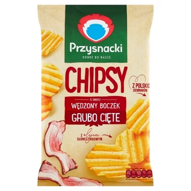 Przysnacki Chipsy o smaku wędzony boczek 135 g - 1