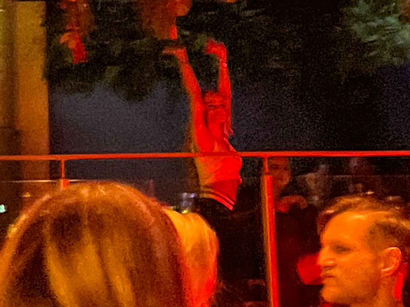 Edyta Folwarska na urodzinach popularnego dziennikarza.