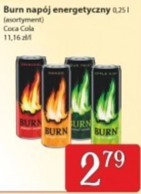 Burn Sour Twist Gazowany napój energetyczny 250 ml