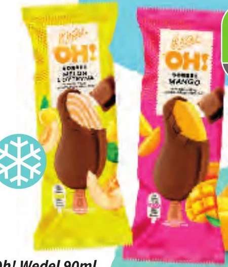 E. Wedel Oh! Lody kwiat lawendy z sorbetem cytrynowym w wedlowskiej czekoladzie białej 90 ml