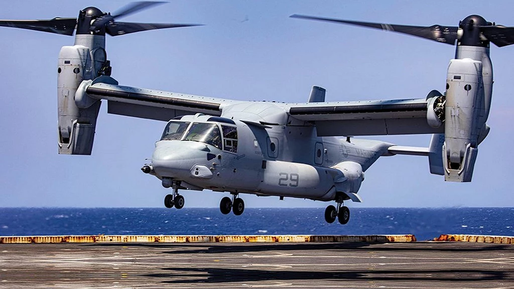 Nad Warszawą pojawił się dziwny amerykański samolot. To V-22 Osprey