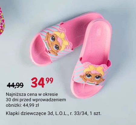 Klapki dziecięce