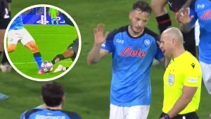 Liga Mistrzów: SSC Napoli - AC Milan. Szymon Maricniak nie odgwizdał karnego dla Piotra Zielińskiego i spółki