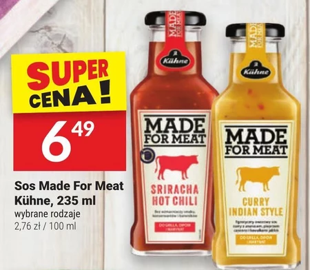Kühne Made For Meat Curry Indian Style Sos 235 ml