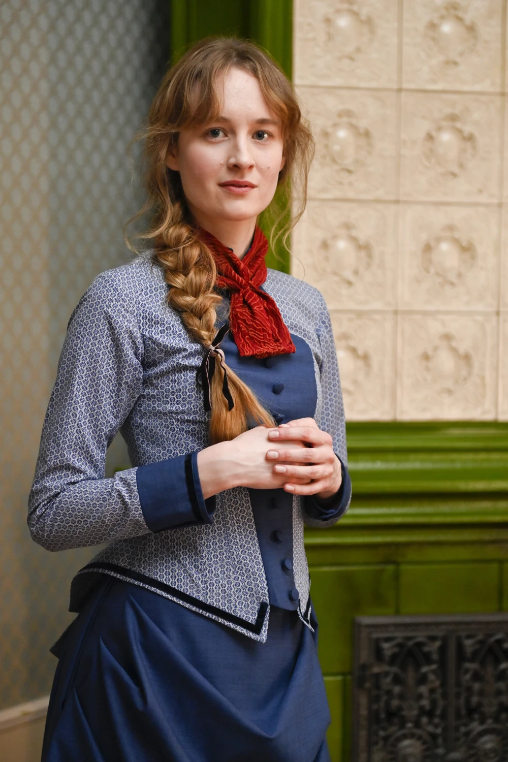 Maria Kowalska na planie serialu "Matylda"