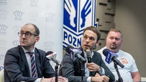 Mateusz Juroszek z STS, Karol Klimczak z Lecha Poznan i Janusz Rokicki