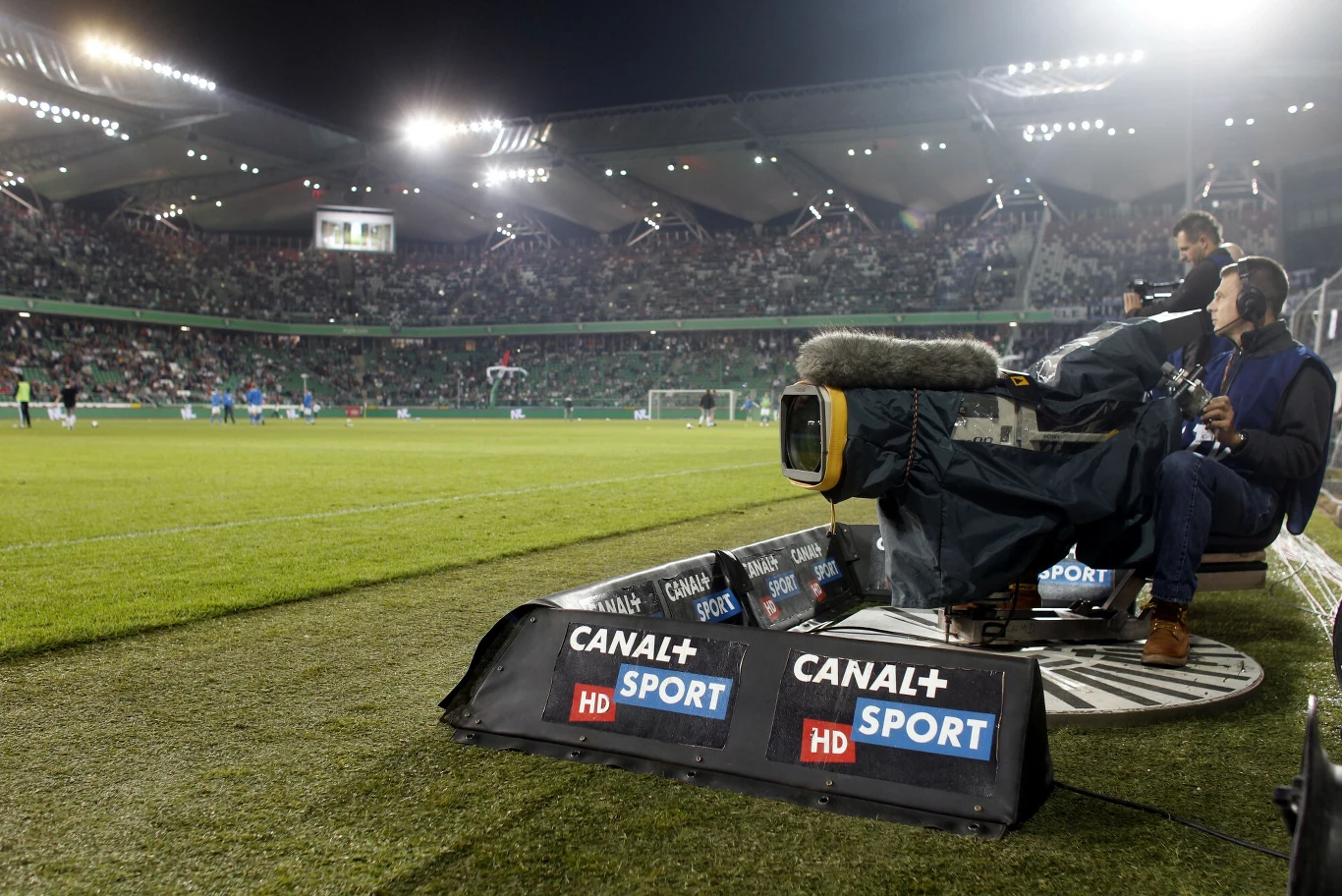 Kamery Canal+ na meczu Ekstraklasy