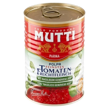 Mutti Pulpa drobno krojone pomidory bez skórki z bazylią 400 g - 0