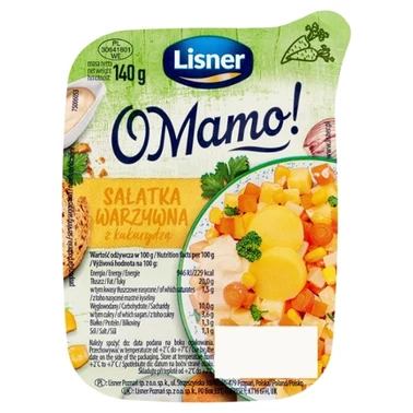 Lisner O Mamo! Sałatka warzywna z kukurydzą 140 g - 1