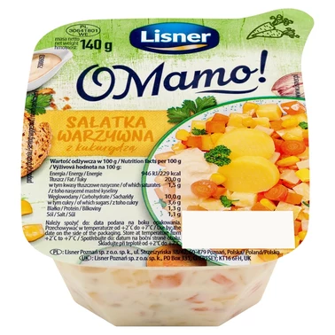 Lisner O Mamo! Sałatka warzywna z kukurydzą 140 g - 0