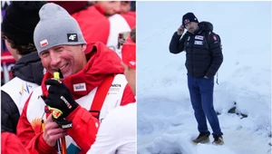 Lukas Bauer (po lewej stronie) i Adam Małysz