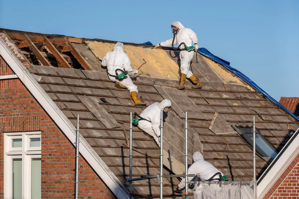 Usuwanie szkodliwych materiałów z budynków mogą przeprowadzić tylko wyspecjalizowani w tym fachowcy 