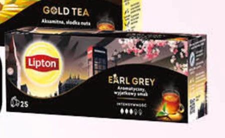 Lipton Earl Grey Orange Herbata czarna 35 g (25 torebek)