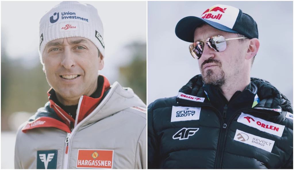 Mario Stecher (po lewej) i Adam Małysz Mario Stecher (po lewej) i Adam Małysz