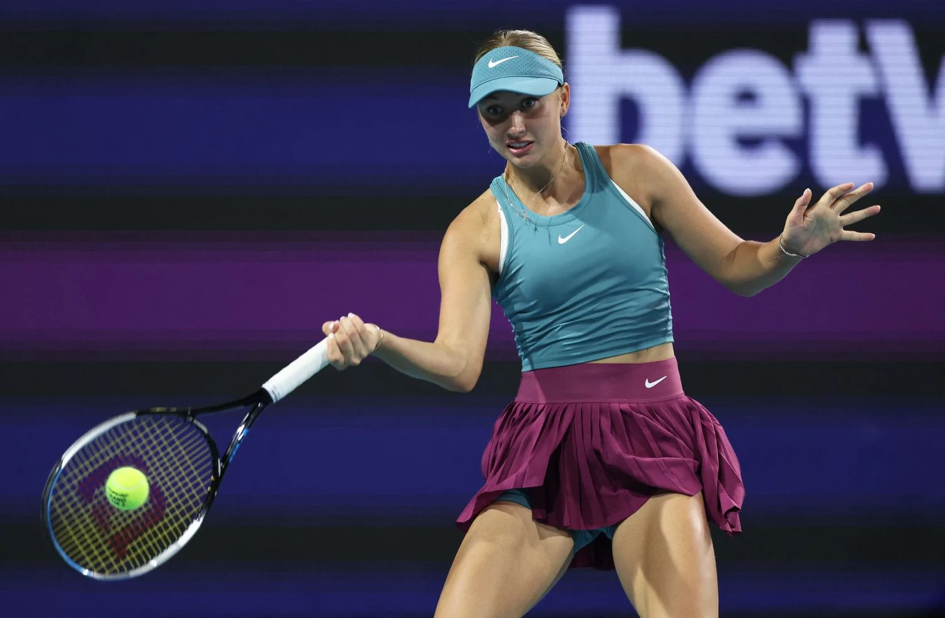 Anastazja Potapowa podczas turnieju w Miami