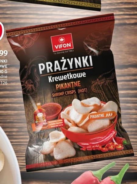 Vifon Prażynki krewetkowe łagodne 100 g