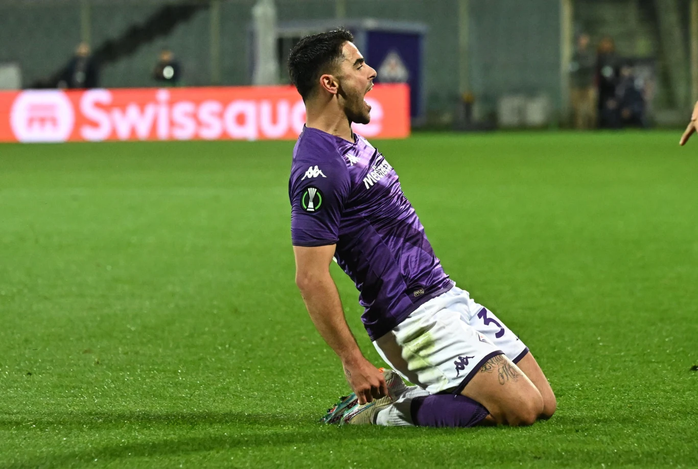 Radość Riccardo Sottila po golu dla Fiorentiny