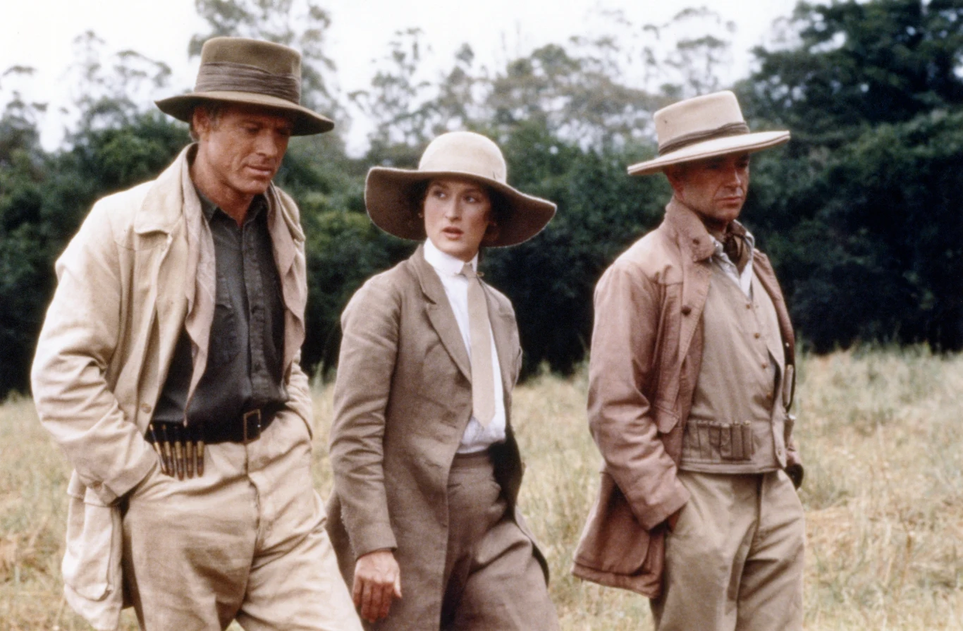 Robert Redford u boku Meryl Streep w "Pożegnaniu z Afryką"