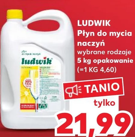 Ludwik Płyn do mycia naczyń cytrynowy 5 kg
