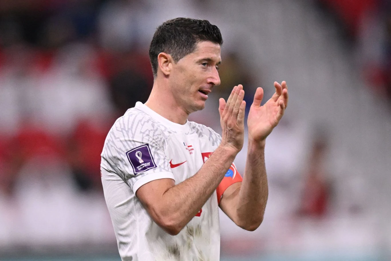 Robert Lewandowski w barwach reprezentacji Polski