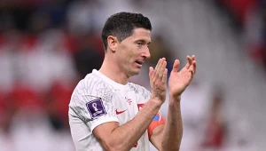 Robert Lewandowski w barwach reprezentacji Polski