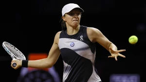 Iga Świątek podczas turnieju w Stuttgarcie