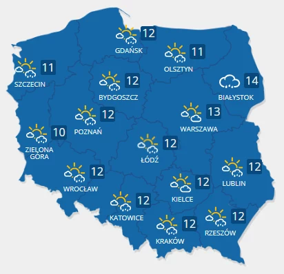 Po ciepłej niedzieli nadejdzie ochłodzenie. Prognozowane temperatury w Polsce we wtorek Po ciepłej niedzieli nadejdzie ochłodzenie. Prognozowane temperatury w Polsce we wtorek