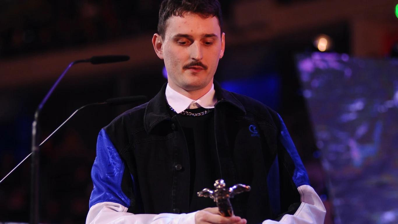 Dawid Podsiadło podczas Gali rozdania Fryderyków Dawid Podsiadło podczas Gali rozdania Fryderyków
