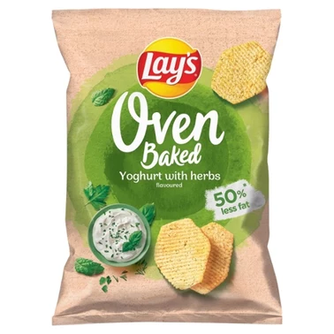 Lay's Oven Baked Pieczone formowane chipsy ziemniaczane o smaku jogurtu z ziołami 110 g - 5