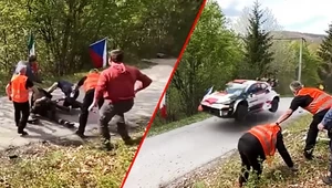 Kibice urządzili bójkę na trasie rajdu WRC. Od tragedii dzieliły ich sekundy