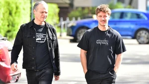 Maciej Musiał (P) z ojcem Andrzejem Musiałem (L)