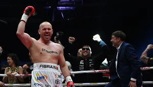 Łukasz Różański po zwycięskiej walce