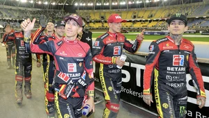 Drużyna Betard Sparty: Maciej Janowski, Piotr Pawlicki i Tai Woffinden