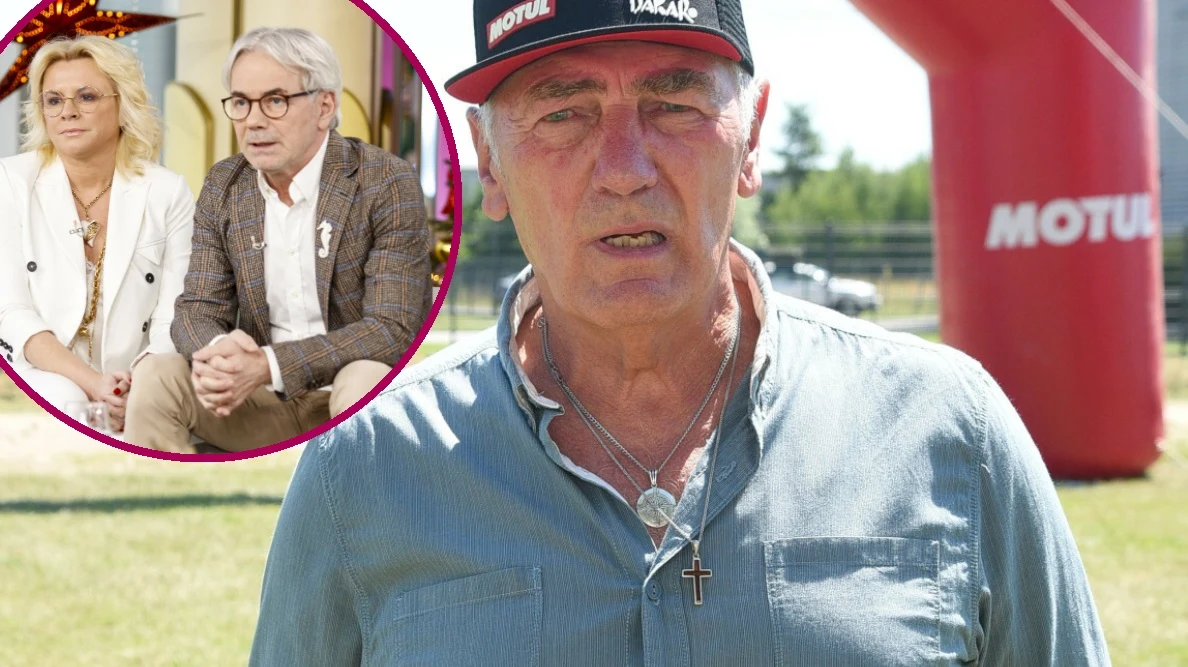 Monika i Robert Janowscy i Karol Strasburger. Monika i Robert Janowscy i Karol Strasburger.