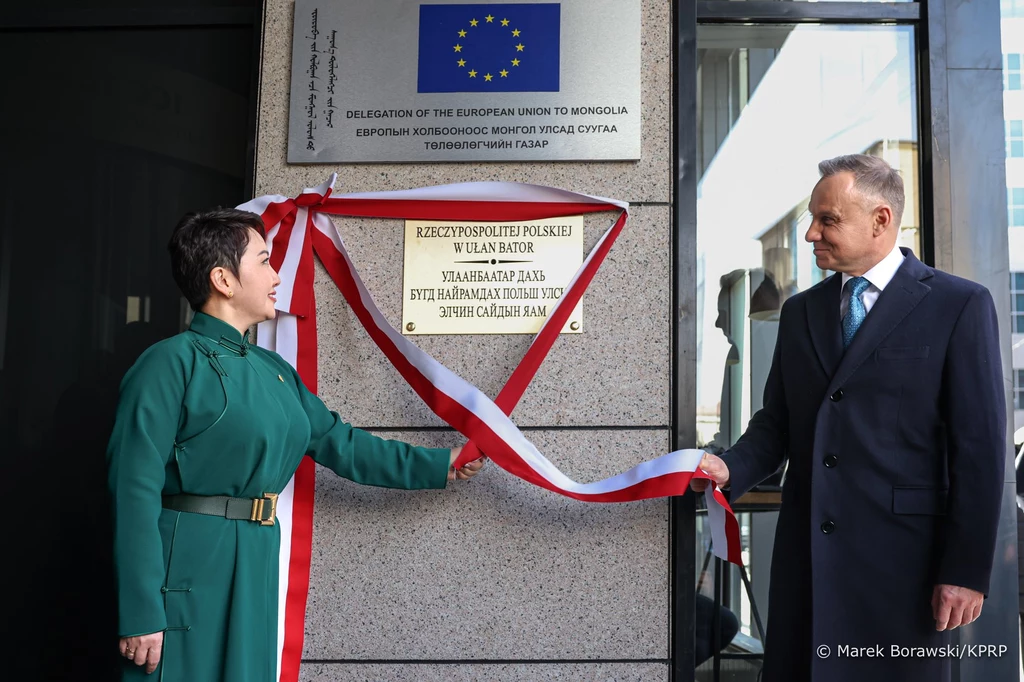 Andrzej Duda otworzył ambasadę w Mongolii
