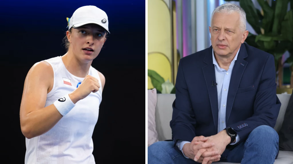 Iga Świątek i jej tata - Tomasz Świątek Tata Igi Świątek podsumował występ córki na turnieju Porsche Tennis Grand Prix w Stuttgarcie
