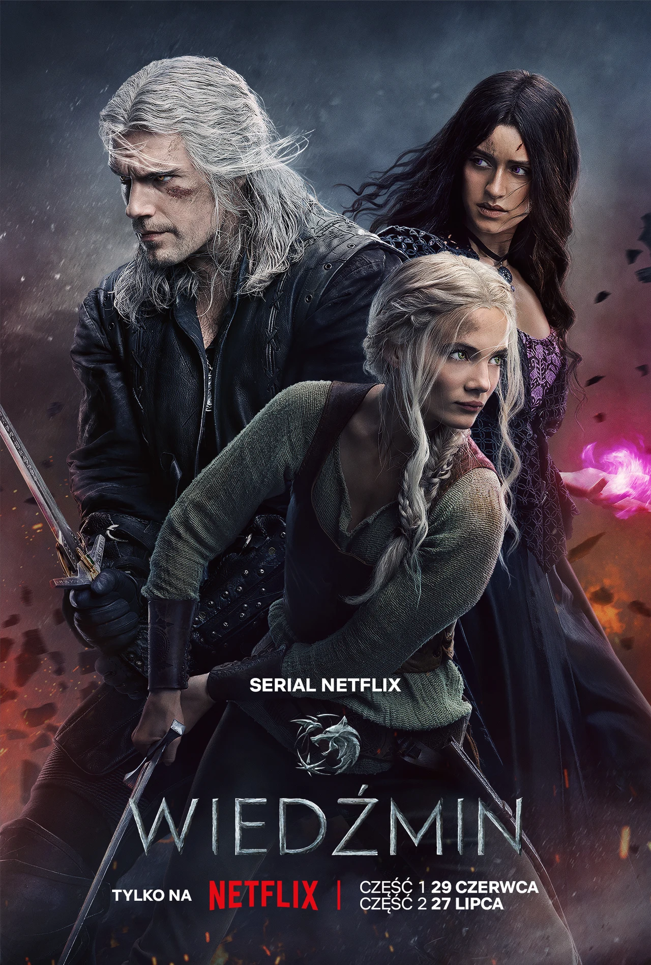 Pierwsze odcinki trzeciego sezonu "Wiedźmina" pojawią się w Netfliksie 29 czerwca