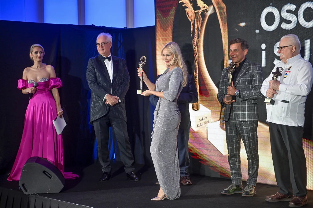 Lech Wałęsa, Robert Korzeniowski, Mariusz Pujszo, Beata Drzazga Lech Wałęsa, Robert Korzeniowski, Mariusz Pujszo, Beata Drzazga