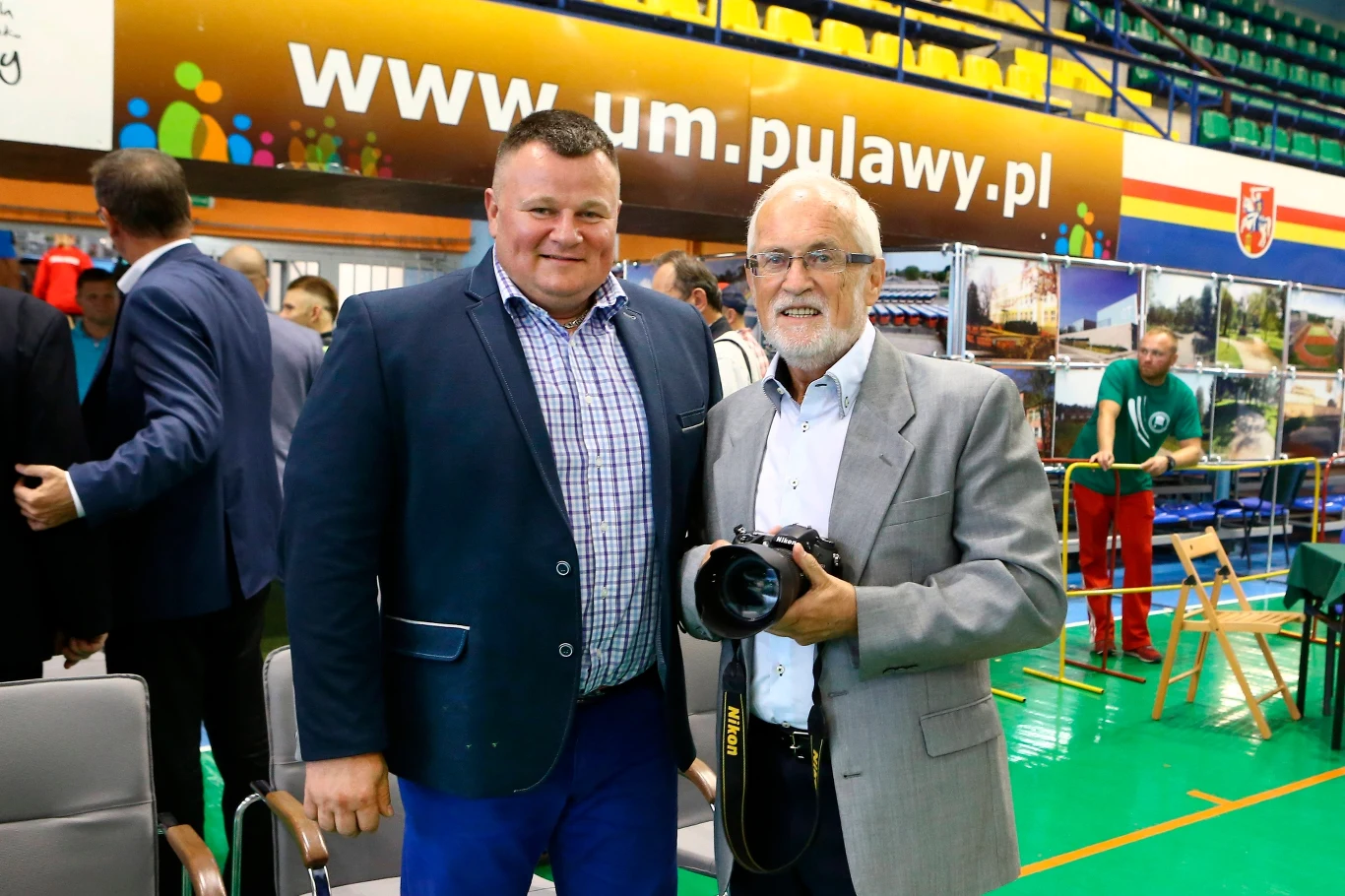 Mariusz Jędra (po lewej) z Janem Rozmarynowskim