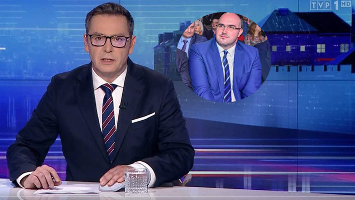 Michał Adamczyk zajął miejsce Olechowskiego /vod.tvp.pl/ Michał Adamczyk zajął miejsce Olechowskiego /vod.tvp.pl/