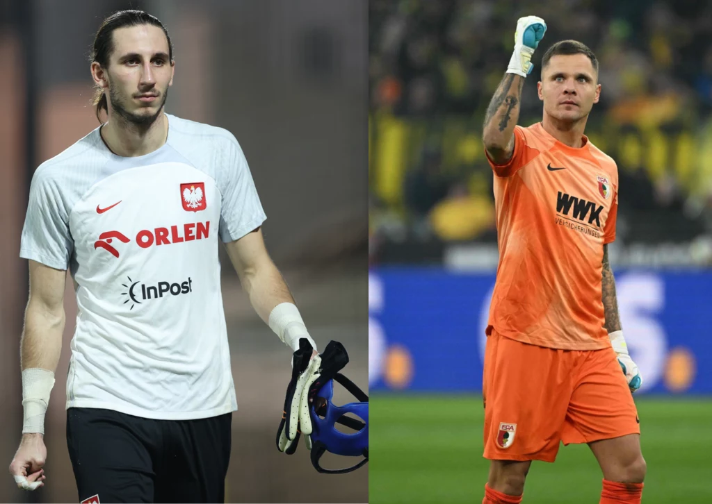 Kamil Grabara (L) i Rafał Gikiewicz (P)