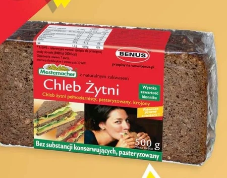 Chleb żytni Benus