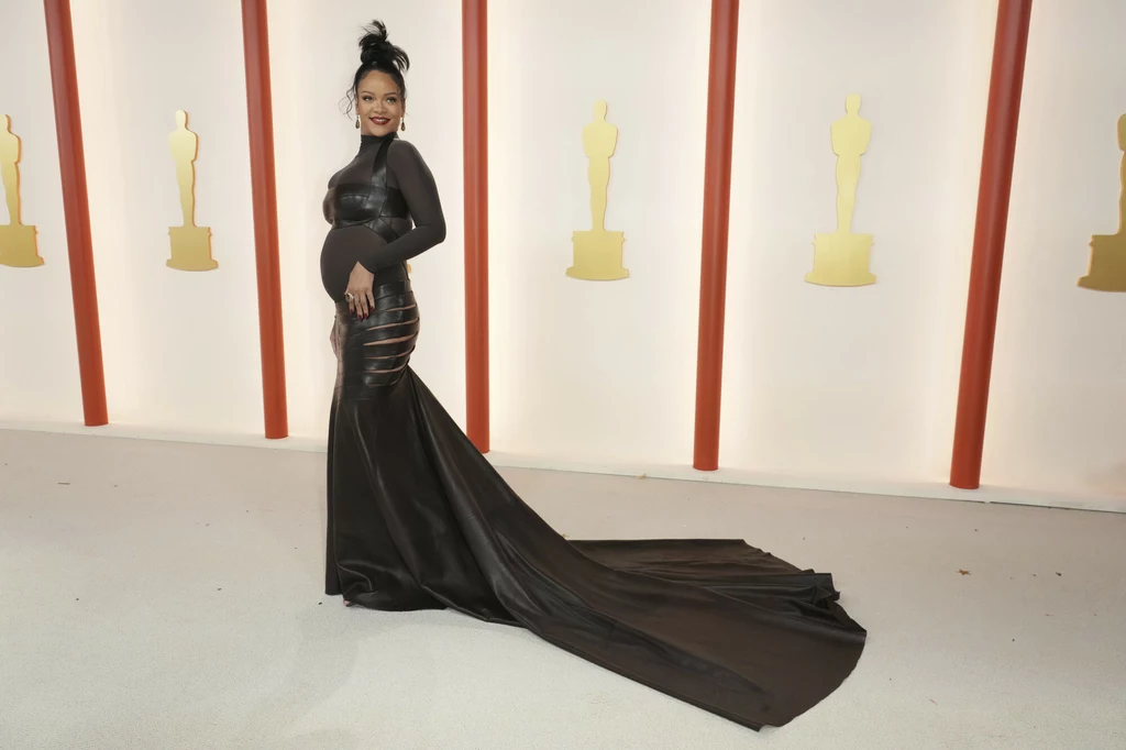 Rihanna podczas ceremonii rozdania Oscarów 2023