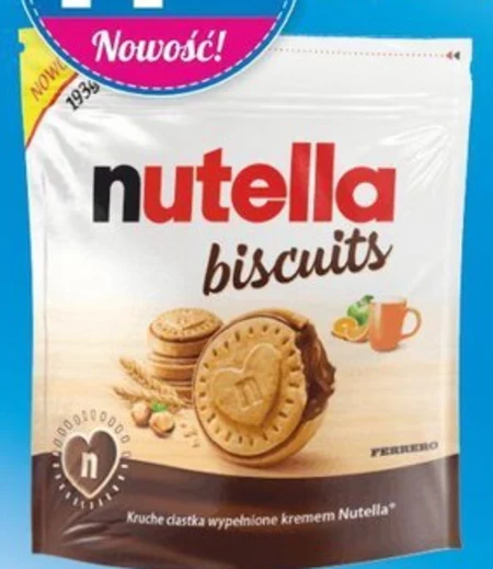 Nutella Biscuits Ciasteczka wypełnione kremem 193 g (14 sztuk)