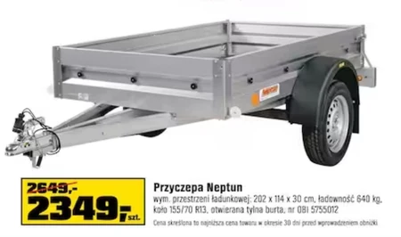 Przyczepa samochodowa Neptun