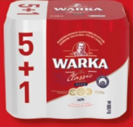 Warka Classic Piwo jasne 6 x 500 ml