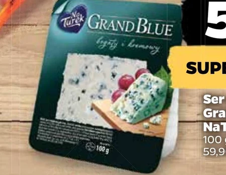 NaTurek Grand Blue Ser z niebieską pleśnią bogaty i kremowy 100 g