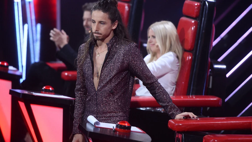 Michał Szpak podczas jednego z odcinków "The Voice of Poland"