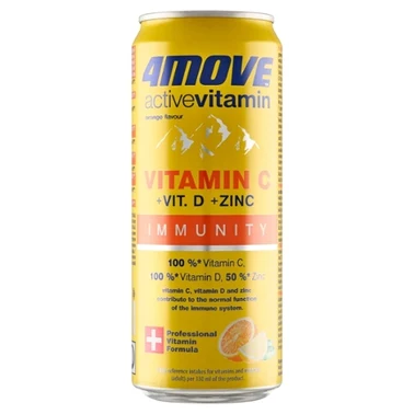 4Move Active Vitamin Gazowany napój smak pomarańczowy 330 ml - 3